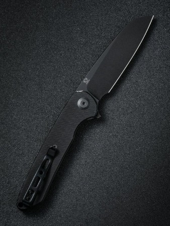 Складной нож SENCUT Kyril 9Cr18MoV Steel Black Stonewashed Handle G10 Black
