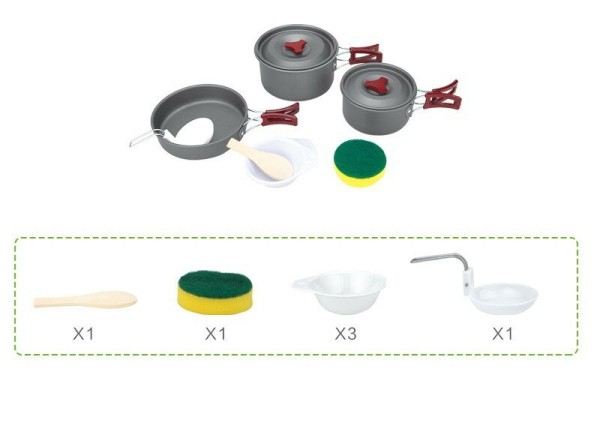 Набор туристической посуды BRS-153