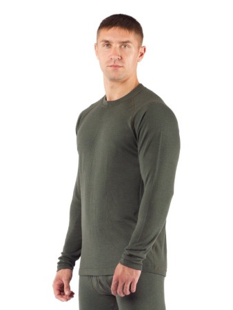Футболка  мужская Rosta/ дл. рукав/ шерсть 220/ зеленый