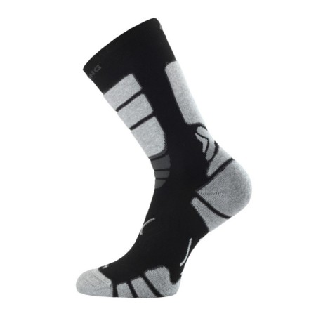 Носки Lasting ILR 908, coolmax+polyamide, черный с серыми вставками