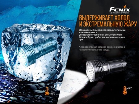 Уцененный товар Фонарь Fenix LR50R(Состояние 4+, упаковка 4+. Комплектация: - Только фонарь и запасное уплотнительное кольцо)