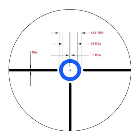 Прицел оптический Veber Wolf 1,25-4,5*26 IR DnD Загонник
