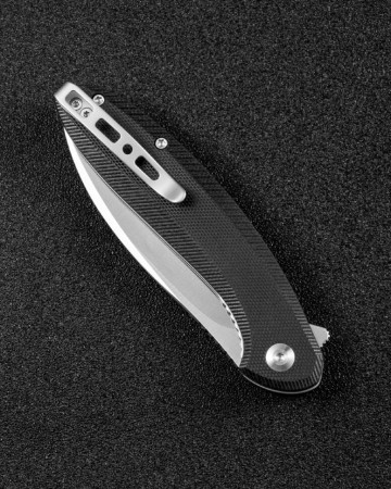Складной нож SENCUT San Angelo 9Cr18MoV Steel Satin Finished Handle G10 Black