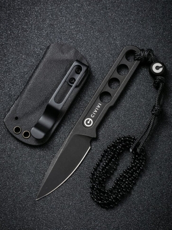 Нож CIVIVI Fixed Blade Circulus сталь 10Cr15CoMoV, рукоять из нержавеющей стали с каменной (Вскрытая, поврежден. упаковка)