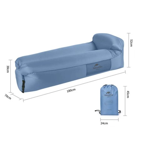 Диван Naturehike NH20FCD06 надувной с подушкой синий