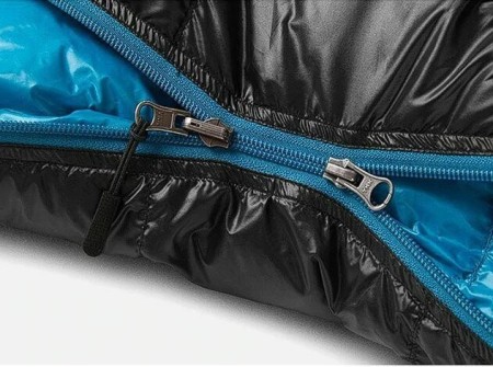 Мешок спальный Naturehike CW400 NH18C400-D с гусинным пухом, размер М, желтый