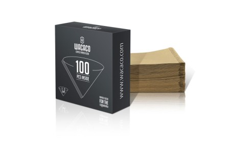 Бумажные фильтры для WACACO Cuppamoka WCCCPMAC, натуральные древесные волокна