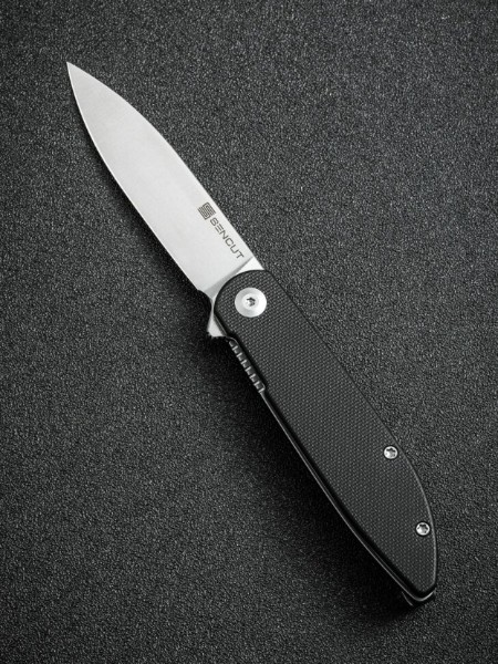 Складной нож SENCUT Bocll II D2 Steel Satin Handle G10 Black