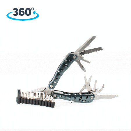 Мультитул Ganzo G101-H (21 в 1) хромированный