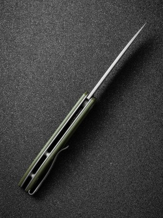 Складной нож SENCUT Bocll II D2 Steel Gray Stonewashed Handle G10 OD Green