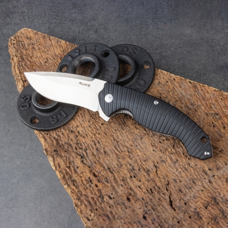 Нож складной Ruike Fang P852-B черный (Вскрытая, поврежден. упаковка)