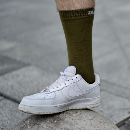 Водонепроницаемые носки DexShell Ultra Thin Crew оливковый/зеленый