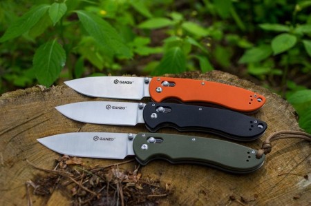 Нож складной Ganzo G740-BK черный (Витрин. образец.)