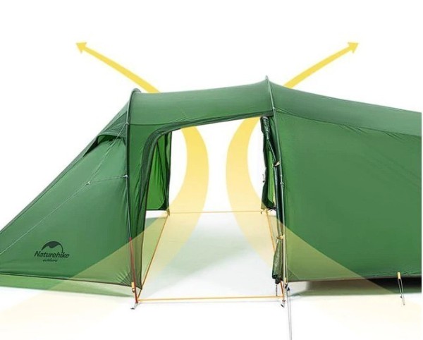 Палатка двухместная Naturehike Opalus NH20ZP001,зеленая, 6927595748961