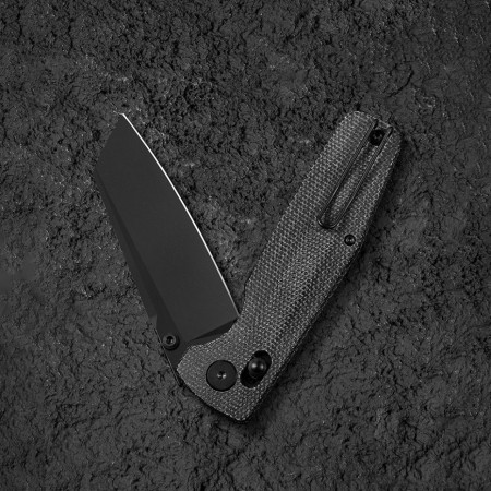 Уцененный товар Нож Bestech Slasher сталь D2, рукоять Микарта черная(Надорвана упаковка)