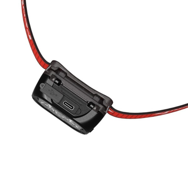 Фонарь Fenix налобный HL18R-T V2.0 черный с красным ремешком (Вскрытая, поврежденная упаковка)