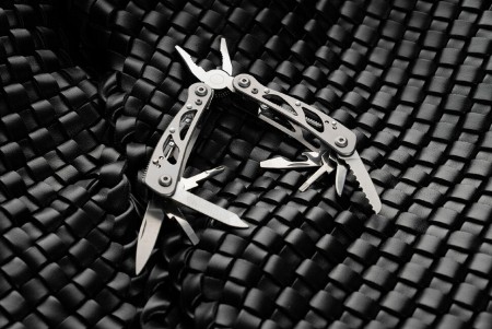 Мультитул Ganzo G104S (10 в 1) серебристый мини