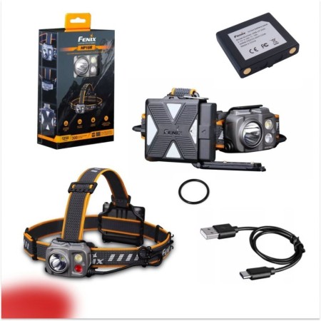 Фонарь Fenix налобный HP16R 1300 люмен (Вскрытая упаковка. Нет пластик. пенала в упаковке под фонарь.  )