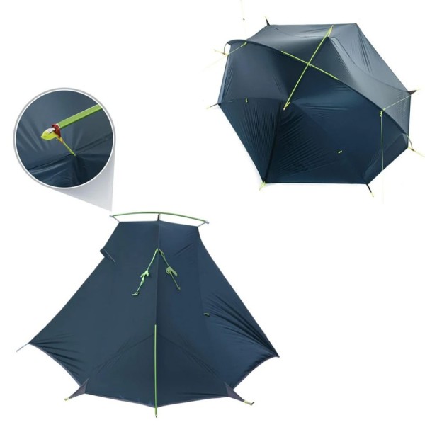 Палатка Naturehike Tagar NH17T180-J двухместная синяя, 6927595716182