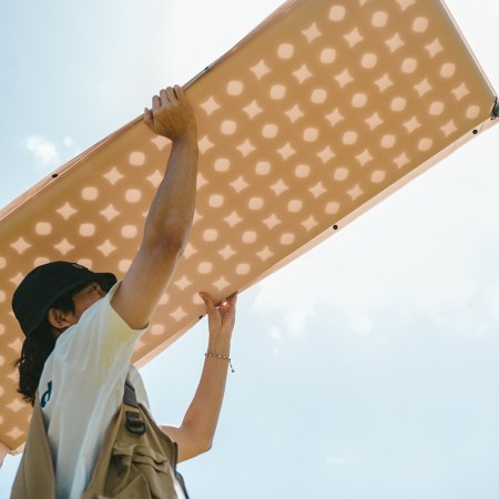 Коврик Naturehike CNK2550WS025 D Series 6см с подушкой R4.9 самонадувной туристический бежевый