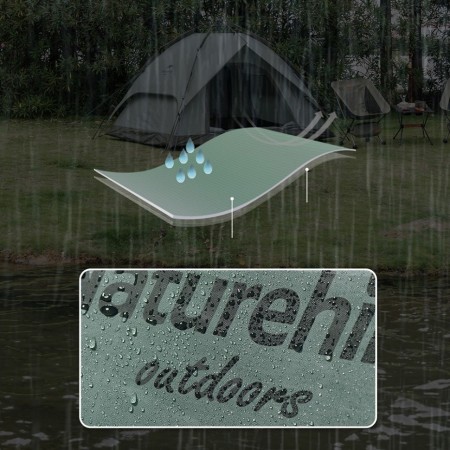 Палатка Naturehike автоматическая NH21ZP008, трехместная, серо-зеленая, 6927595777442