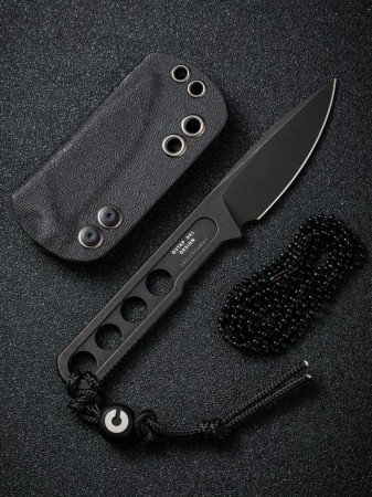 Нож CIVIVI Fixed Blade Circulus 10Cr15CoMoV Steel Black Stonewashed Handle Ostap Hel Design