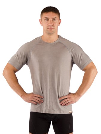 Футболка  мужская Quido/ кор. рукав/ шерсть 160/ серый