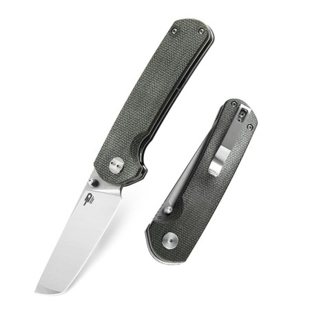 Нож Bestech Sledgehammer сталь D2, рукоять Микарта зеленая (Вскрытая, поврежденная упаковка)