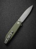 Складной нож SENCUT Bocll II D2 Steel Gray Stonewashed Handle G10 OD Green
