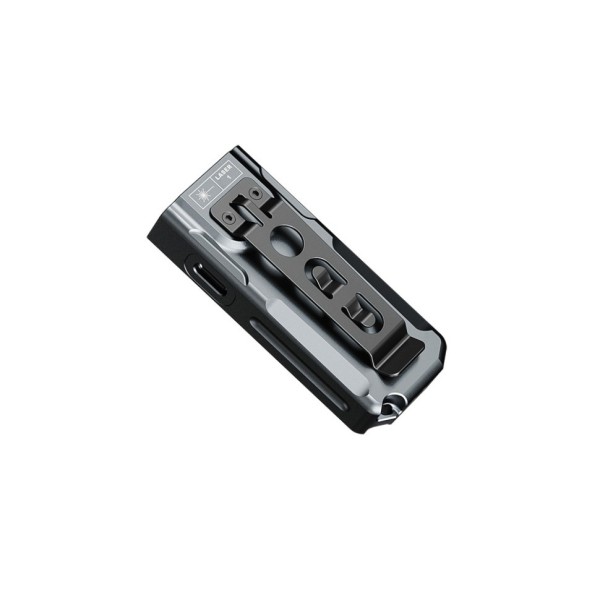 Фонарь-брелок Fenix E06R серый