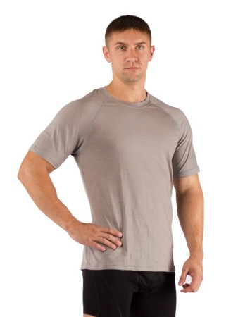 Футболка  мужская Quido/ кор. рукав/ шерсть 160/ серый