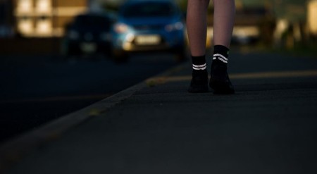 Водонепроницаемые носки DexShell Pro visibility Cycling черный/серый/зеленый S (36-38) (В зип пакете)