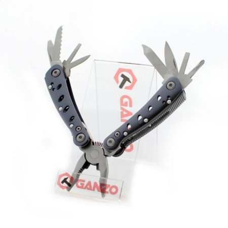 Мультитул Ganzo G2019S (10 в 1) серебристый мини