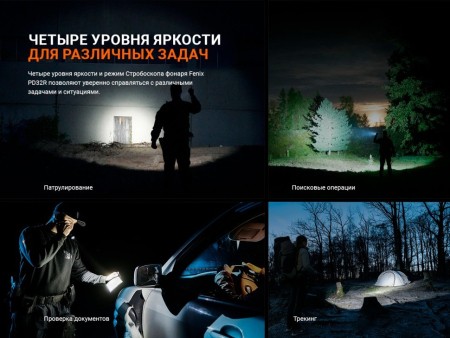 Фонарь Fenix тактический PD32R коричневый 1400 люмен