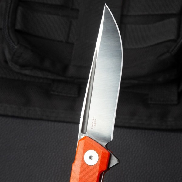 Нож Bestechman Dundee сталь D2, рукоять G10 оранжевая