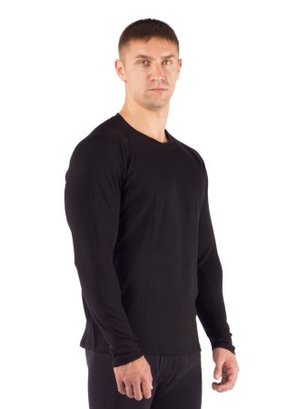 Футболка  мужская Rosta/ дл. рукав/ шерсть 220/ черный