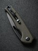 Складной нож SENCUT Mims 9Cr18MoV Steel Black Stonewashed Handle Dark Green Canvas Micarta