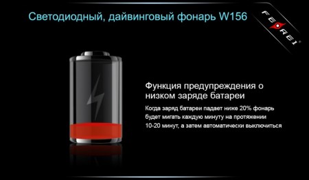 Уцененный товарФонарь для дайвинга Ferei W156 Kit холодный-набор(Витринный образец, не родная упаковка)