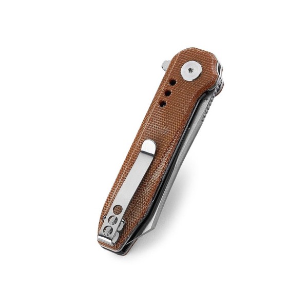 Нож Bestech Syntax сталь 14C28N, рукоять Микарта коричневая