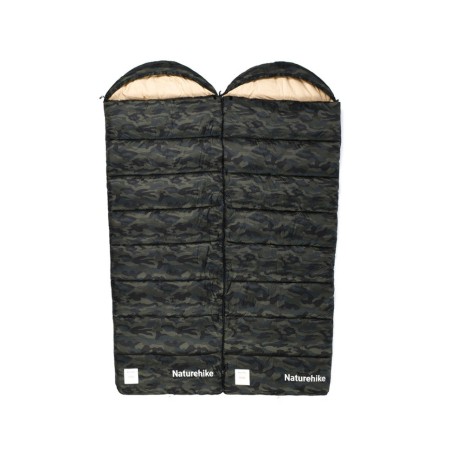 Ультралёгкий спальный мешок Naturehike CNK2350WS023 M320 хлопковый с капюшоном весна осень камуфляжный