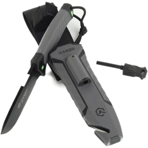 Нож Ganzo G8012V2-GY с паракордом