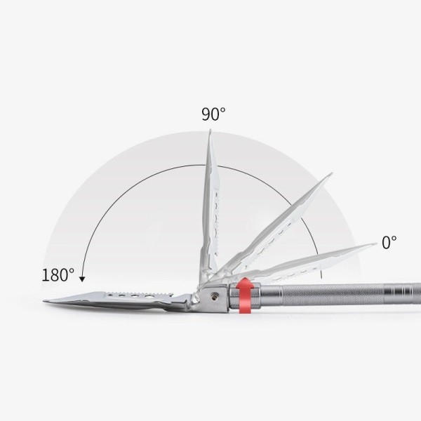 Лопата Naturehike NH20GJ002 многофункциональная  серебряный , 6927595761847