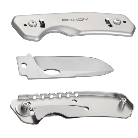 Уцененный товар Нож складной Roxon Phatasy, металлический 502, S502(Вскрытая упаковка. Возможно слегка надорвана)
