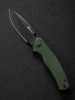 Складной нож SENCUT Slashkin D2 Steel Black Handle Green Canvas Micarta