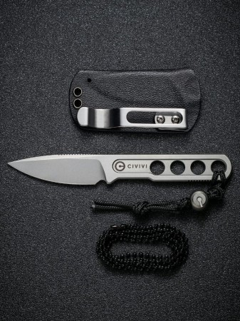 Нож CIVIVI Fixed Blade Circulus 10Cr15CoMoV Steel Stonewashed Ostap Hel Design