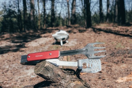 Компактный мини набор для барбекю Roxon S602G серый (4 в 1)