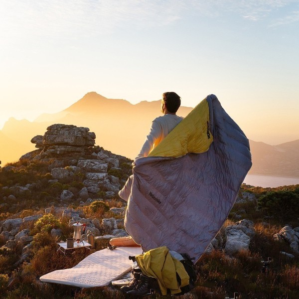 Спальный мешок Naturehike Cicada Wing CW700 CNK2450WS048 утиный пух серый L