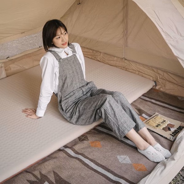 Коврик самонадувной Naturehike NH21FCD11 бежево-коричневый 6см, 6927595793312