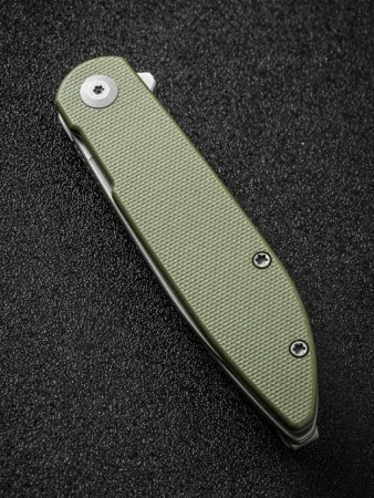 Складной нож SENCUT Bocll II D2 Steel Gray Stonewashed Handle G10 OD Green