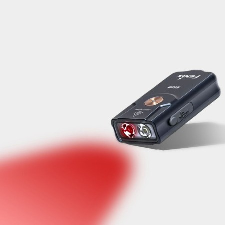 Фонарь Fenix E03R, серый